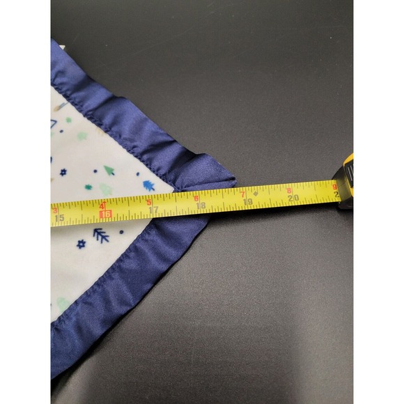 Cloud Island Security Blanket Dinosaur Triceratops Blue Boy Lovey Satin Plush - Picture 4 of 8